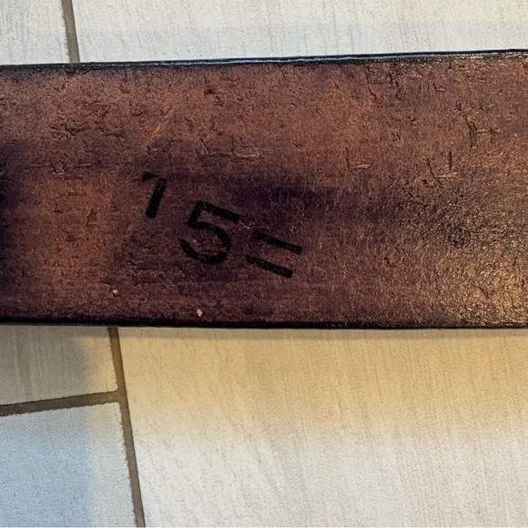 Vtg Al Stohlman Brand Black Leather Belt Floral Tooled Silver Western Cowgirl - Picture 8 of 11